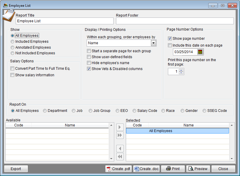 Report Options - Employee List 3-25-14.png