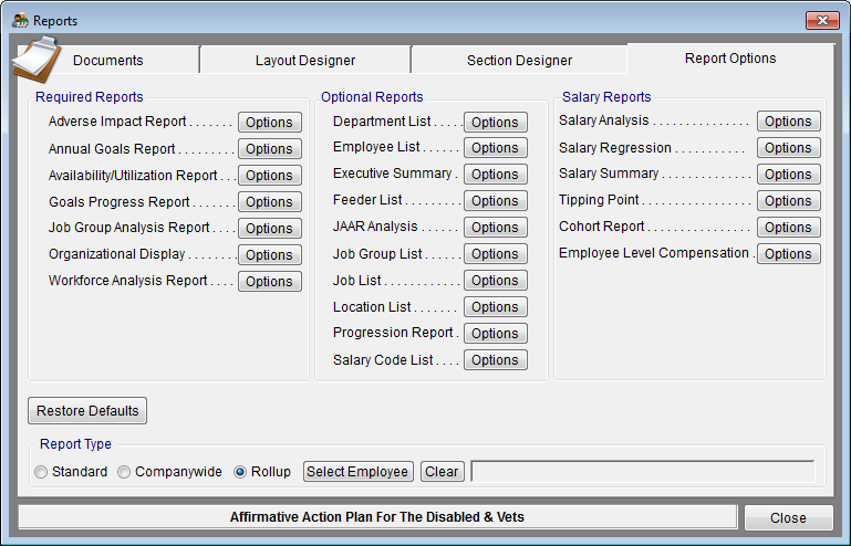 Reports Options - Rollup.png