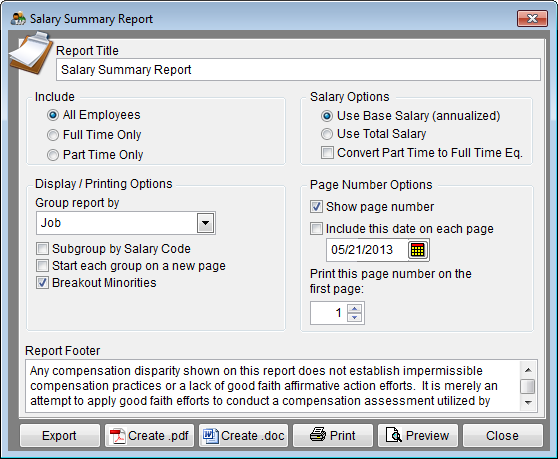 Report Options - Salary Summary 5-21-13.png