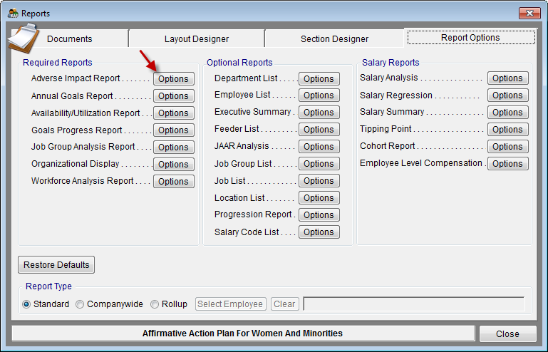 Reports Option Tab with AI Report Options.png